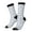 3 Black, variant on Hipster Mustache Crew Socks for Men & Women, Breathable Casual Athletic Ankle Socks