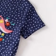 thumbnail image 5 of Babcutegg Toddler Girls Dress, Graphic Pattern 100% Cotton Breathable Family Matching Kids Floral Cotton Sundress Navy 4 Years, 5 of 6
