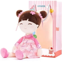 Gloveleya Plush Dolls Asian Fairy Doll Baby Girl Gifts Soft Girl Toys Peach Blossom 16"