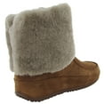 thumbnail image 3 of Fitflop Womens Supercuff Mukluk Ankle Boot Shoes, Chestnut, US 10, 3 of 3