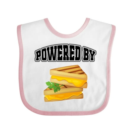 

Inktastic Powered By Grilled Cheese Gift Baby Boy or Baby Girl Bib