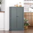 thumbnail image 5 of YUSONG Kitchen Pantry Storage Cabinet, 6 Adjustable Shelves, 2 Doors, Gray, 5 of 9