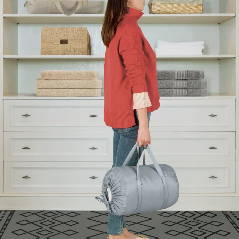 DreamLab Weighted Blanket Storage Bag with straps Gray Walmart