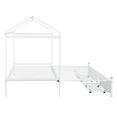 thumbnail image 7 of Twin XL to King Metal Twin Size House Platform Bed with 2 Drawers, White, 7 of 7