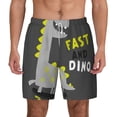 thumbnail image 2 of Goofa Cute Dinosaur Printed Men's Swim Trunks Board Shorts Quick Dry Mens Swimming Trunks with Compression Liner,Breathable Fit Hawaii Beach Shorts-Large, 2 of 9