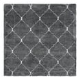 thumbnail image 3 of Unique Loom Rabat Shag Collection Area Rug - Fractured (7' 10" Square Gray/Ivory), 3 of 7