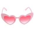 thumbnail image 2 of Gafas de sol retro con forma de corazón para mujer, para fiestas elegantes Rosado, 2 of 5