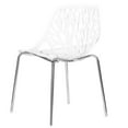 thumbnail image 3 of Topcobe 4pcs Modern Lounge Chair, Living Room Seat Chair, Bird's Nest Style Lounge Chair, White, 3 of 7