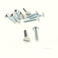 thumbnail image 3 of Creative Accents by Jackson Deerfield 9SW010 Painted Steel Wall Plate Screws, 5/8" Long, 6-32 Thread, Straight Slotted Oval Head, White, 10-Pack, 3 of 3