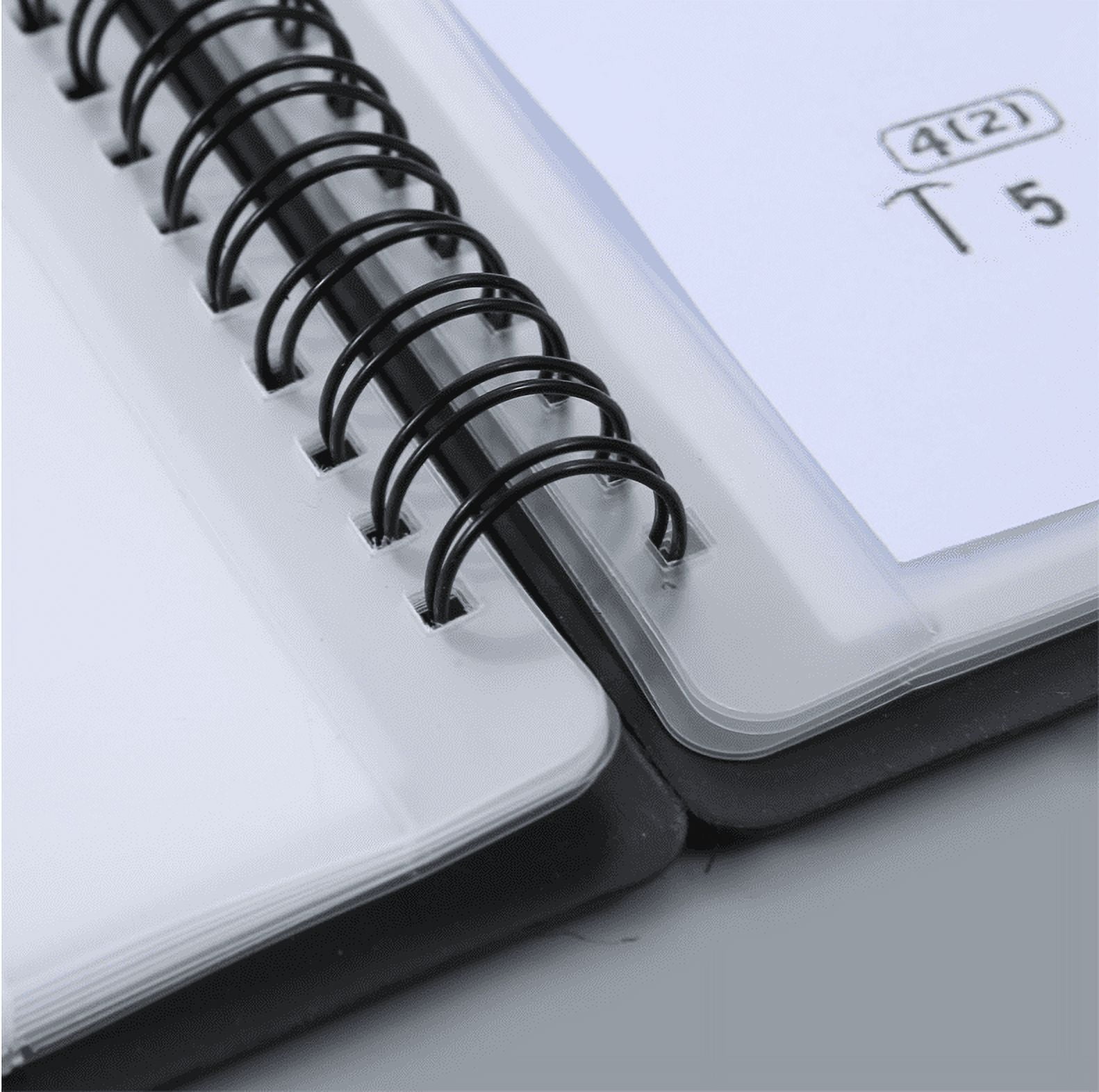 Black Sheet Music Binder-(1 Pack), B4 Music Sheet Binder, Spiral Binder with Sheet Music Protector, Easy Page Turning, Writable Page, Flat, 20 Pages