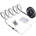thumbnail image 1 of Bande LED avec Télécommande, Alimentée par Batterie, Étanche IP65 - Haute Luminosité pour Décoration de Rétroéclairage TV, Éclairage de Chambre, Décoration Murale - DC 5V RGB 3M, 1 of 5