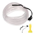 thumbnail image 1 of Cinta de luz LED EL de 4m Unique Bargains, cable de luz brillante para iluminación interior de coches, tira flexible de luz neón para decoración de coches USB (5v) blanca, 1 of 7