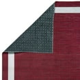 thumbnail image 3 of Playa Rug Machine Washable Area Rug With Non Slip Backing - Stain Resistant - Eco Friendly - Family and Pet Friendly - Everest Geometric Modern Bordered Burgundy&Creme Design 2'2''x6', 3 of 8