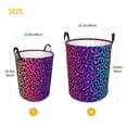 thumbnail image 5 of Kll Leopard Neon Rainbow Gradient Waterproof Foldable Laundry Hamper Bucket With Handles For Storage Bin,Kids Room,Home Organizer (Small), 5 of 8
