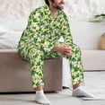 thumbnail image 7 of Sikiie Cartoon Frogs Mens Pajama Set, Soft Warm Long Sleeve Sleepwear, Cozy Button-Down Pjs for Men-Large, 7 of 7