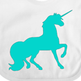 thumbnail image 4 of Inktastic Aqua Unicorn Boys or Girls Baby Bib, 4 of 4