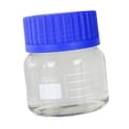 thumbnail image 3 of Botellas de reactivos, botella de medios, botellas de muestras científicas redondas transparentes, botellas de almacenamiento de líquidos para laboratorios, almacenamiento en casa 250ml, 3 of 8