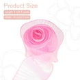 thumbnail image 2 of Borde de Organza Plisado con Volantes de 5.5" x 5.5 Yardas, Cinta de Encaje Iridiscente para Manualidades de DIY, Vestido, Ropa, Regalo de Boda, Decoración del Hogar, Rosa, 2 of 6