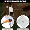 thumbnail image 4 of Mulaxen Automatic Chicken Coop Door, Solar Chicken Coop Door,66W Multipurpose Chicken Door, Timing White Door Opener for Farmers, Heated Chicken Coop,Incubators & Brooders, Aluminum & Waterproof, 4 of 6