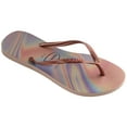 thumbnail image 3 of Havaianas Women's Slim Iridescent Flip Flop Sandals, Ballet Rose, Size 9/10, 3 of 5