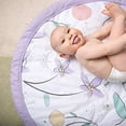 thumbnail image 2 of JumpOff Jo - Round Baby Floor Mat for Tummy Time, Portable and Travel Play Mat, 36" Diameter - Fairy Blossom Floral, 2 of 9