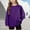 Purple, variant on dazeni Girls Oversized Tshirts Kids Long Sleeve Crewneck Shirts Solid Clolr Casual Basic Tops Tees Hot Pink