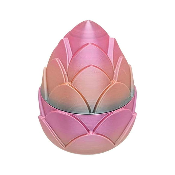 3D Printed Articulated Crystal Dragon Egg Desk Toy Poseable Decor Fidget Stress Relief Gift for Office Home Display Collector Art Piece
