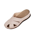 thumbnail image 2 of Wowcloth Women's Fashion Casual Sandals – Solid Color Versatile Covered Toe Beach Wedge Heel Slides for Stylish Outdoor Wear, 2 of 8