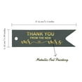 thumbnail image 5 of Inkdotpot Thank You From The New Wedding Bottle Tag Real Gold Foil Favor Hang Tags Pack Of 100, 5 of 6