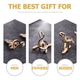 thumbnail image 3 of MasteelfCA 2 Pairs Note Sleeve Buckles Shirt Sleeve Cufflinks Men Rhinestone Buttons, 3 of 8