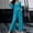 Blue plus size two piece set a1, variant on BRELIL Women Plus Size Two Piece Set V Neck Long Sleeve Top Wide Leg Pants Casual Lounge Matching Outfits Solid Boho Vacation Travel Loungewear, Dark Blue 4XL