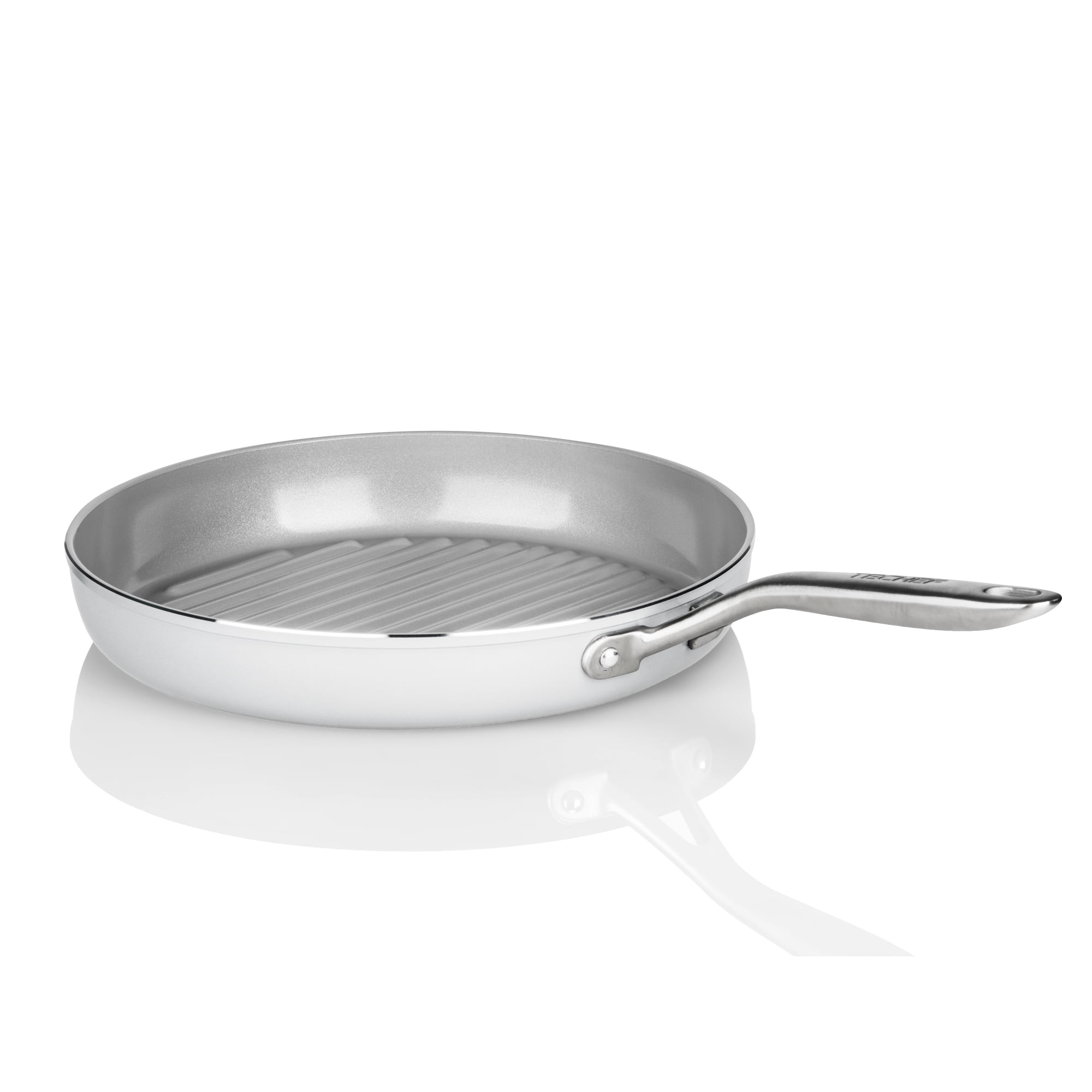 TECHEF CeraTerra Collection, 12" Ceramic Nonstick Grill Pan, Made in Korea