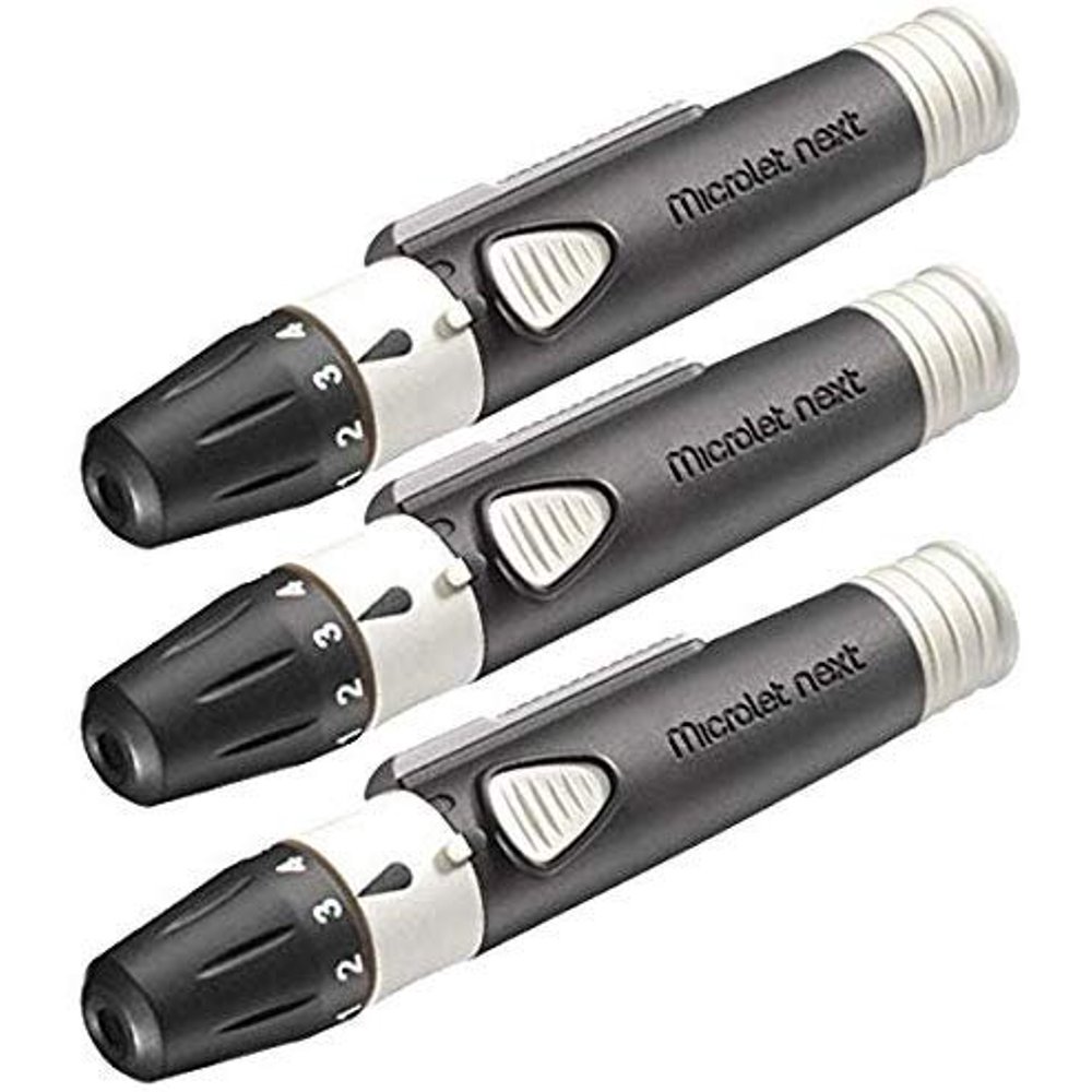Contour Next Microlet Lancing Device, 3 Count + O'WELL Lancets, 300