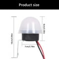 thumbnail image 3 of 2Pcs 220V 50-60Hz 10amp Waterproof Sensitive Auto Switches Auto On Off Photocell Street Light Lamp Switches for Pathway, 3 of 8
