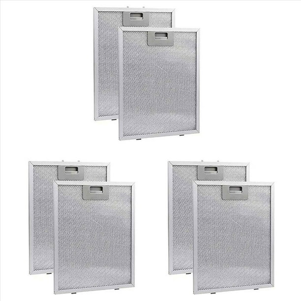 6 Piezas Filtros de Campana Extractora Filtro de Ventilación Extractor de Metálica 320X260 mm Campanas de Cocina Filtro de Aceite Grasa para Campana Extractora