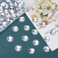 thumbnail image 5 of 60Pcs 20mm Self-Adhesive Acrylic Clear Rhinestones with Container Flat Back Round Crystal Circle Gems Sparkling Plastic Stickers, 5 of 9