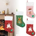 thumbnail image 5 of Large Stocking Hanging For Holiday Festive Sock Holder With Classic Patterns Ideal For Family Party Fireplace Mantle Xmas Celebration, 5 of 5