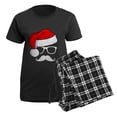 thumbnail image 5 of CafePress - Christmas Mustache Nerd Women's Dark Pajamas - Women's Short Sleeve Print T-Shirt and Pants Dark Cotton Pajama Set, 5 of 7