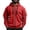 Red, variant on Delconic Mens Zip Up Hoodie Jacket Long Sleeve Drawstring Hood Sweatshirt with Multiple Zipper Pockets Casual Active Outerwear Army Green L
