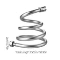 thumbnail image 2 of BRIGHTFUFU Explosion-proof Bathroom Hose Sprayer PVC Silver 1Pcs for Bathroom Use, 2 of 8
