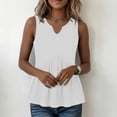 thumbnail image 3 of BUIGTTKLOP Tank Tops for Women Summer Babydoll Tops V Neck Sleeveless Shirts Dressy Casual Blouses Beach Vacation Clothes, 3 of 5