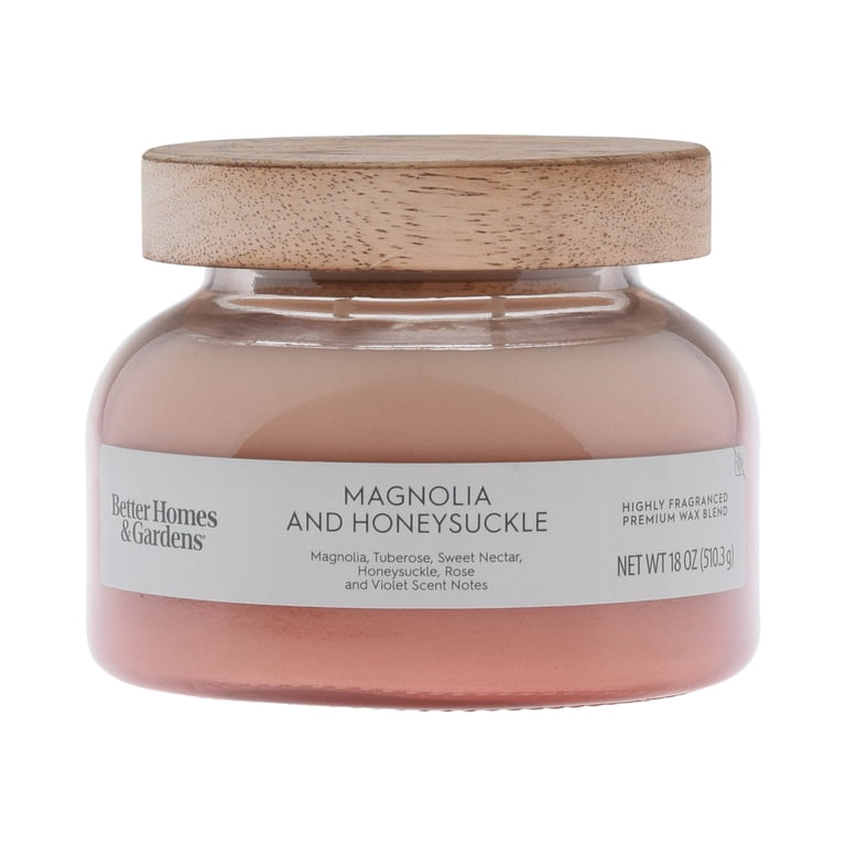 Better Homes & Gardens Magnolia and Honeysuckle Scented 18oz Ombre