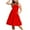 Red, variant on THDHVS Little Girls Dresses,Flowy Button Down Sleeveless Dress with Tiered Hem and Pockets for Girls Summer Casual Style,Kids Dress Red