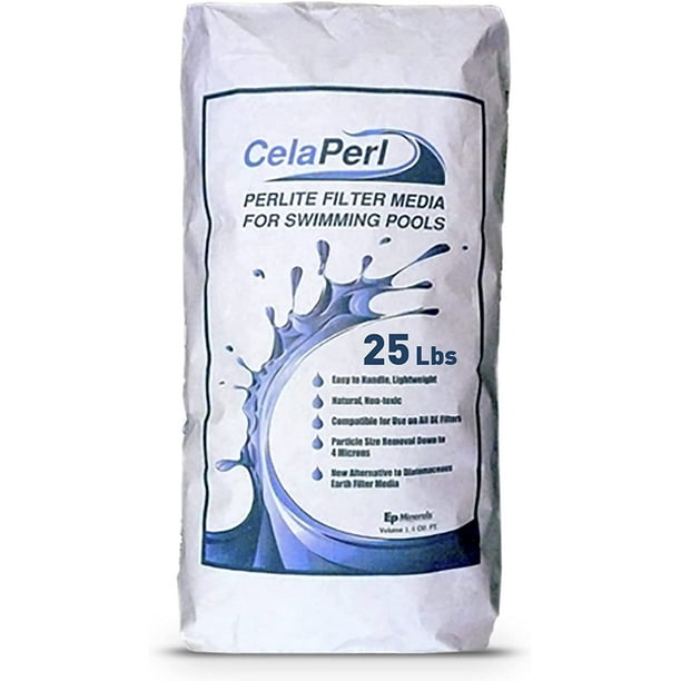 CelaPerl Perlite Filter Aid Diatomaceous Earth Alternative Swimming