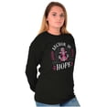 thumbnail image 5 of Breast Cancer Ribbon Anchor in Hope Women's Long Sleeve T Shirt Brisco Brands S, 5 of 6