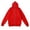 Red, variant on hoksml Zip Up Hoodie Solid Loose Sweatshirt Jacket for Daily Outdoor Casual Wear Everyday Comfort