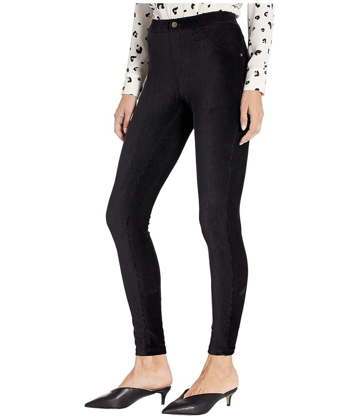HUE Corduroy Leggings Black - Walmart.com