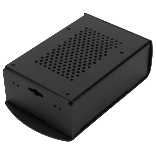 Heat Dissipation Enclosure, Hollow Design Wall Mounted Aluminum Alloy Protective Shell Easy Install With Fan For 4