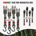 thumbnail image 7 of AWELCRAFT Ratcheting Tie-Down Straps with Steel  S-Hooks,   Heavy Duty 1500 lbs Breaking Strength 4-Pack 15 ft, Camouflage, 7 of 7