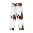 thumbnail image 4 of Sigee Vintage Buffalo Plaid Christmas Camper Print Men's Pajama Pants - Soft Lounge Sleep Bottoms with Elastic Waistband and Pockets-XX-Large, 4 of 9